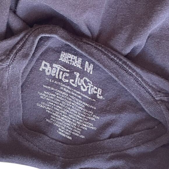 Mens T-Shirt Size Medium Tupac Poetic Justice Screen Print - Picture 6 of 7